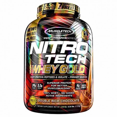 Nitro Tech 100% Whey Gold 2.51 Kg.